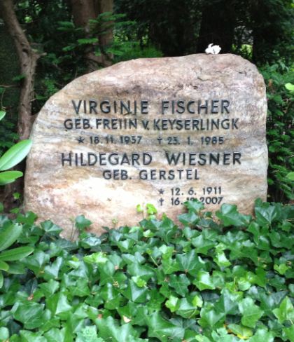 Grabstein Hildegard Wiesner, geb. Gerstel, Waldfriedhof Dahlem, Berlin