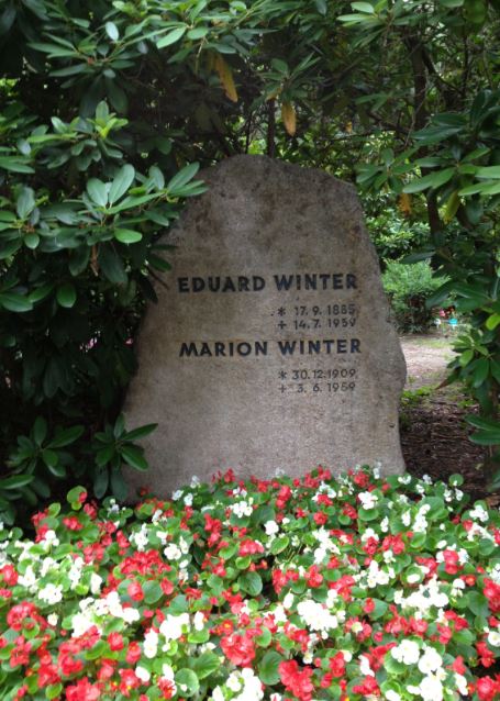 Grabstein Eduard Winter, Waldfriedhof Dahlem, Berlin