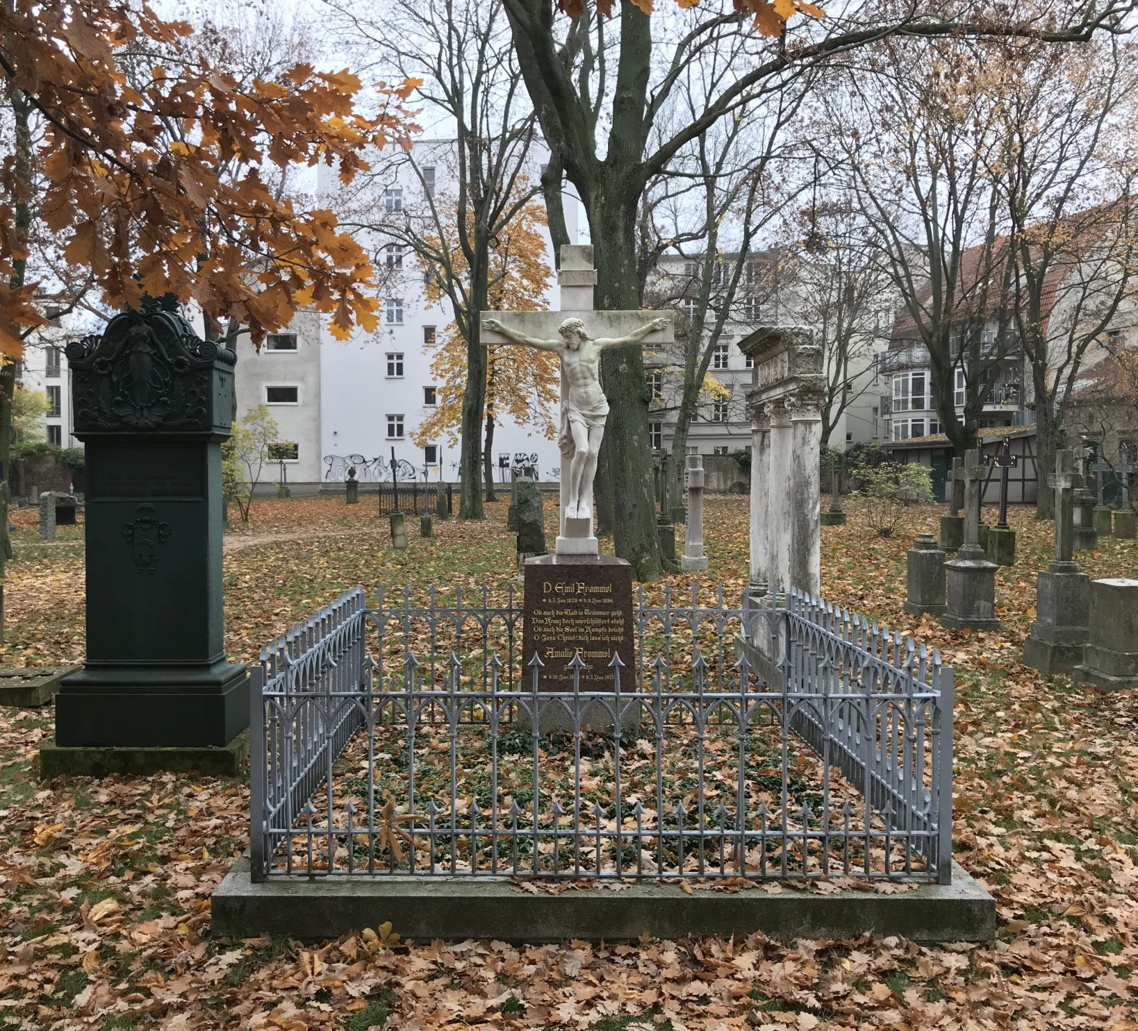Grabstein Amalie Frommel, geb. Bähr, Alter Garnisonfriedhof Berlin