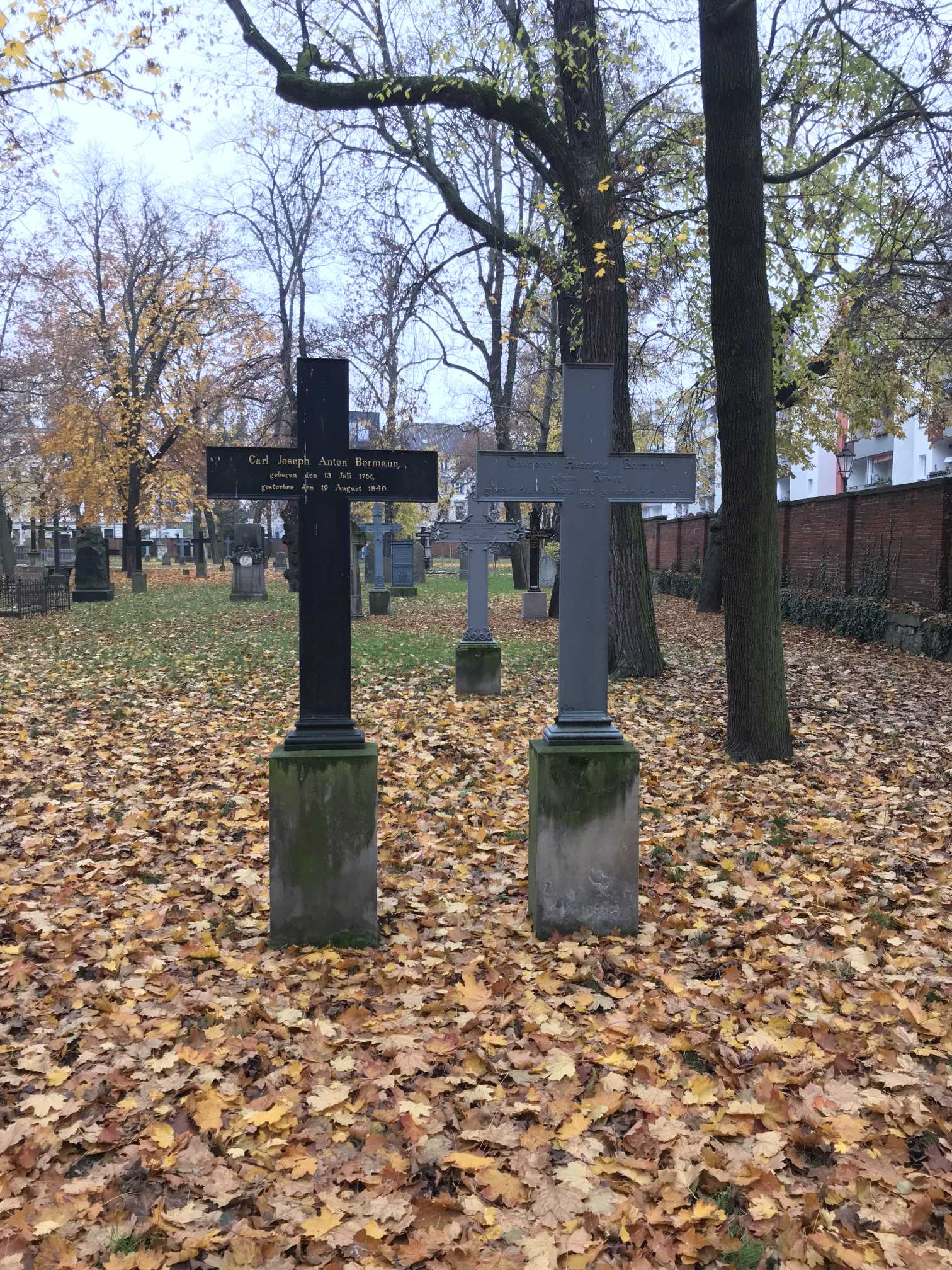 Grabstein Charlotte Henriette Bormann, geb. Röwer, Alter Garnisonfriedhof Berlin