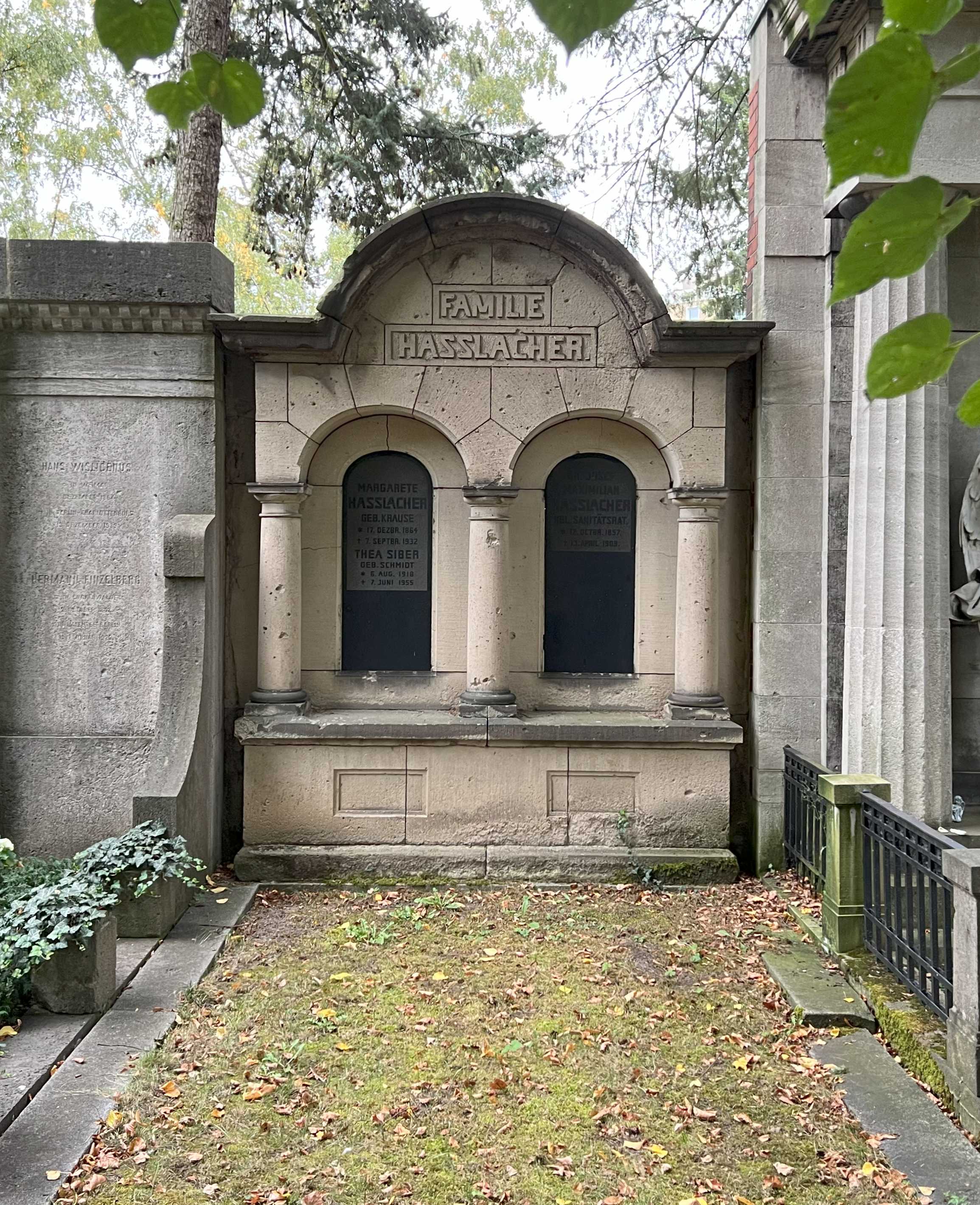 Grabstein Thea Siber, geb. Schmidt, geb. Krause, Friedhof Wilmersdorf, Berlin
